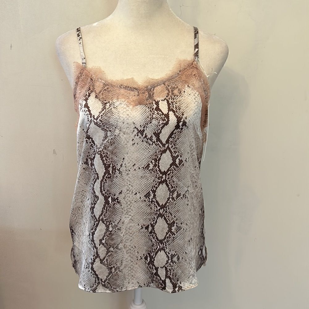 Bishop + Young animal print lace camisole Size S New - Picture 2 of 8